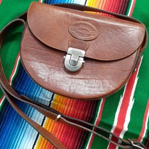 Orton vintage leather crossbody purse